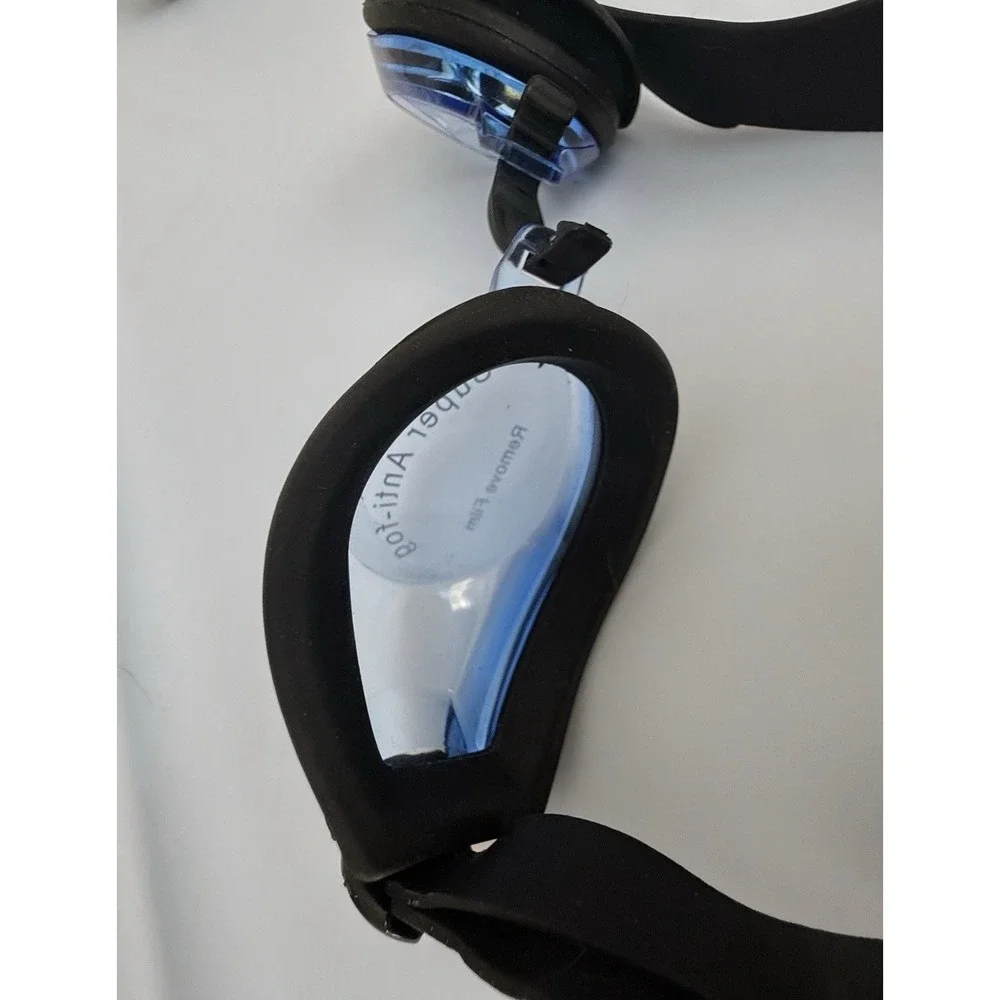 Leader Swim Goggles Adult Blue Black Castaway  Regular Fit New Without Packaging